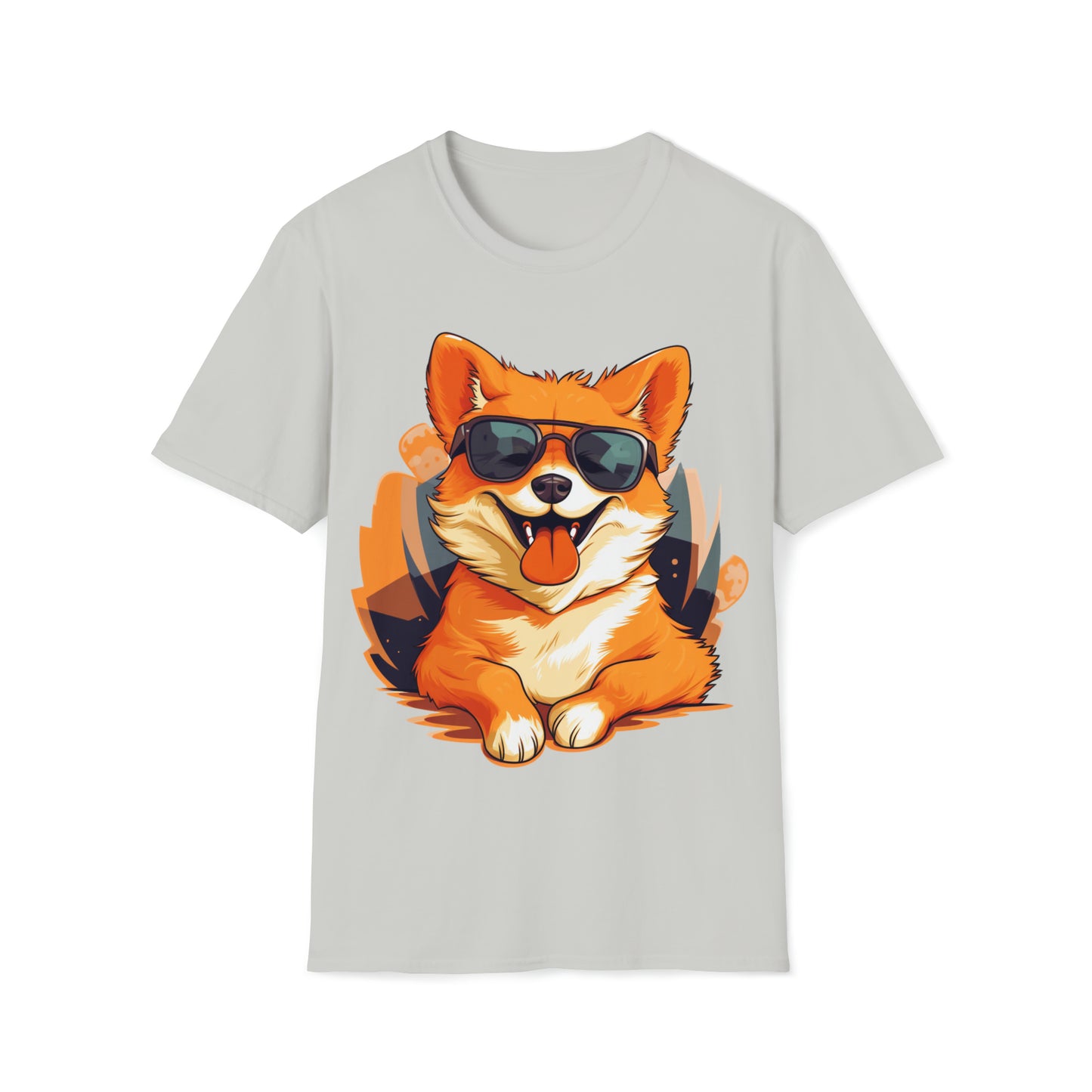 Happy Pup with Sunglasses T-Shirt - Fun and Lively Dog Apparel
