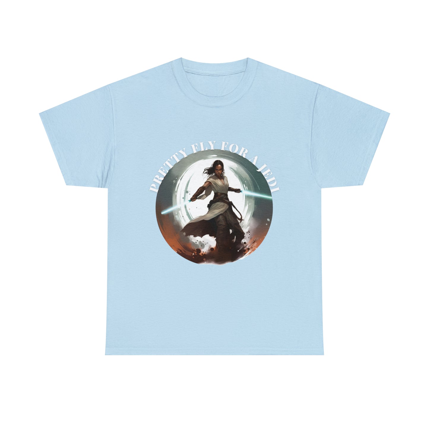 Pretty Fly for a Jedi Tee Shirt - Perfect Gift for Sci-Fi Fans Unisex Heavy Cotton Tee