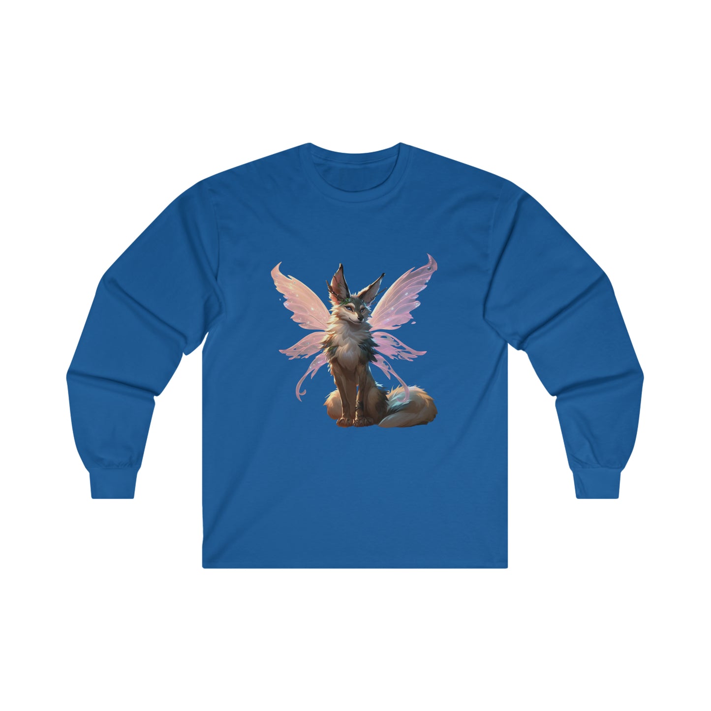 Enchanting Wolf Pixie Tee Shirt - Ultra Cotton Long Sleeve Tee