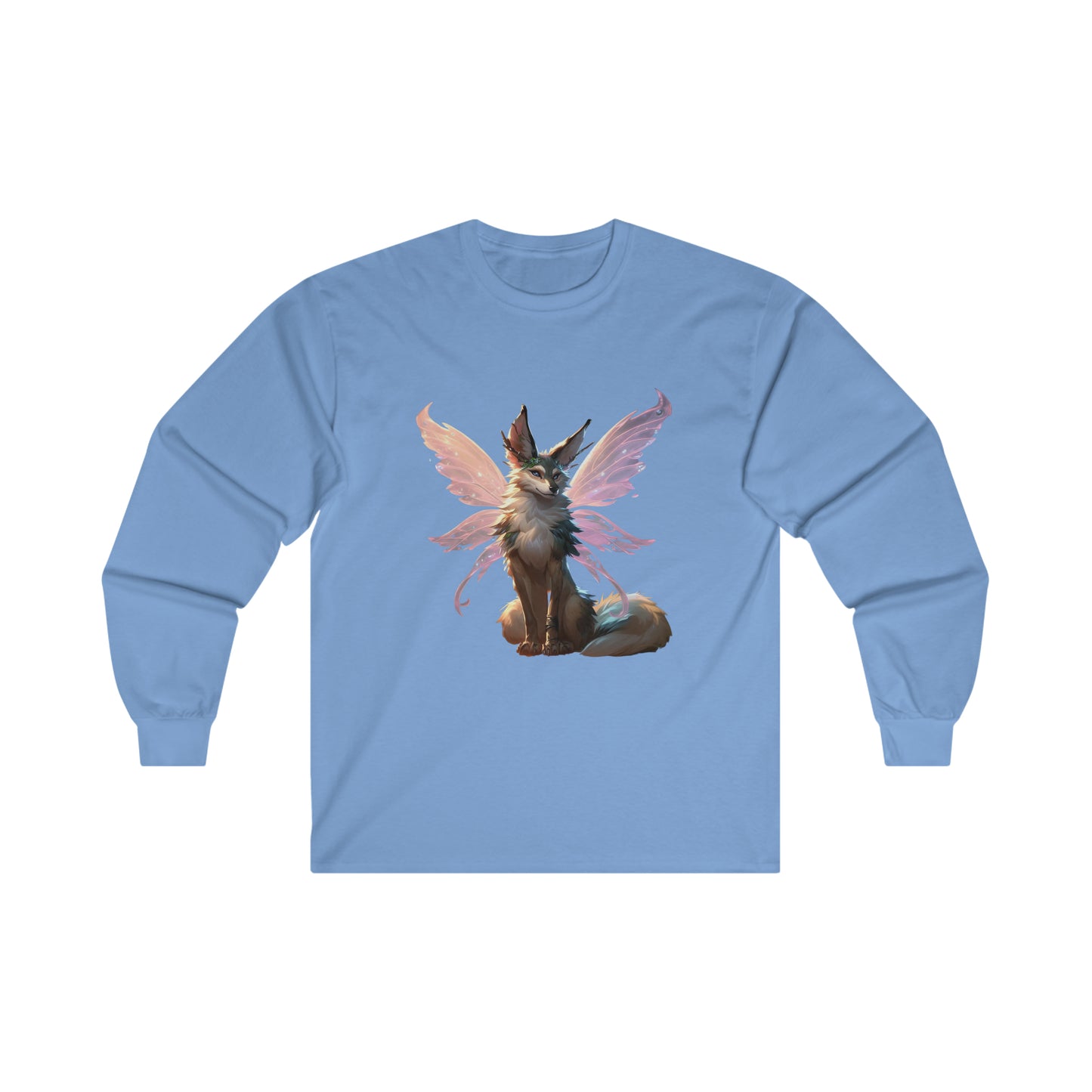 Enchanting Wolf Pixie Tee Shirt - Ultra Cotton Long Sleeve Tee