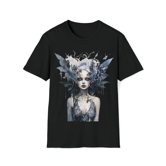 Horror Dark Fairies Watercolor Art Tee Shirt - Mystical Fantasy Fashion, Horror Fantasy,