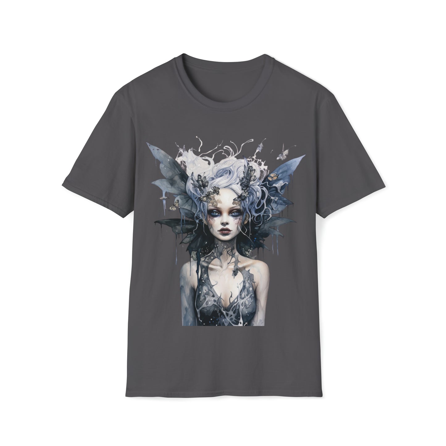 Horror Dark Fairies Watercolor Art Tee Shirt - Mystical Fantasy Fashion, Horror Fantasy,