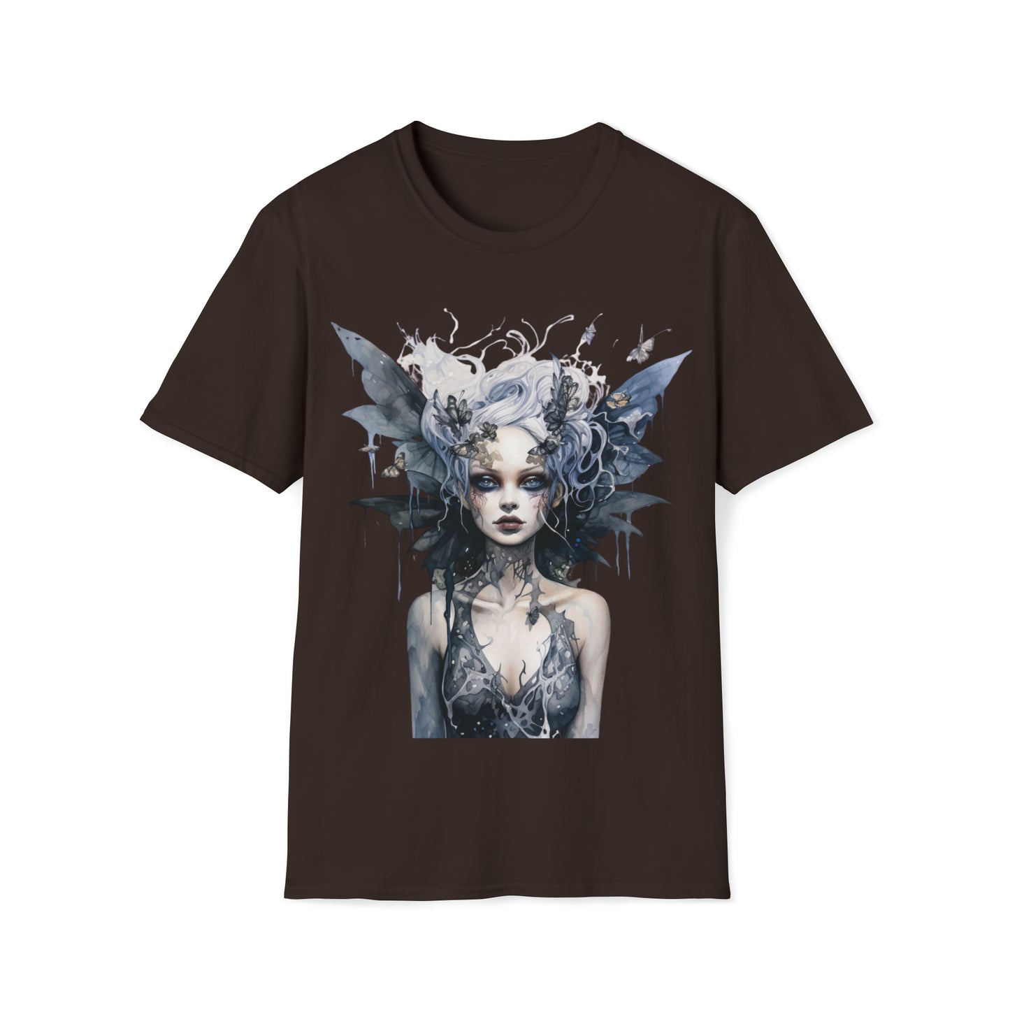 Horror Dark Fairies Watercolor Art Tee Shirt - Mystical Fantasy Fashion, Horror Fantasy,