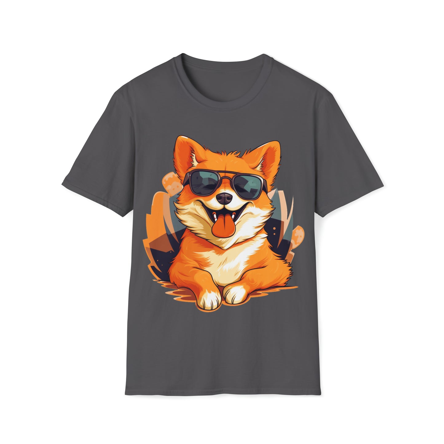 Happy Pup with Sunglasses T-Shirt - Fun and Lively Dog Apparel
