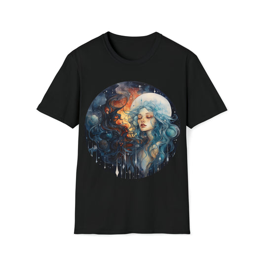 Cosmic Horror Dark Fairies - Enchanting Watercolor Art T-Shirt, Fairycore, Whimsical Dark Fairies, Dark Fae,