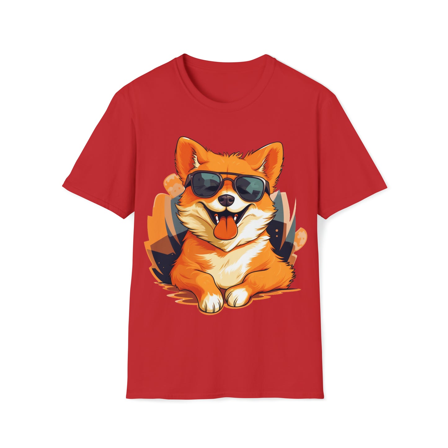 Happy Pup with Sunglasses T-Shirt - Fun and Lively Dog Apparel