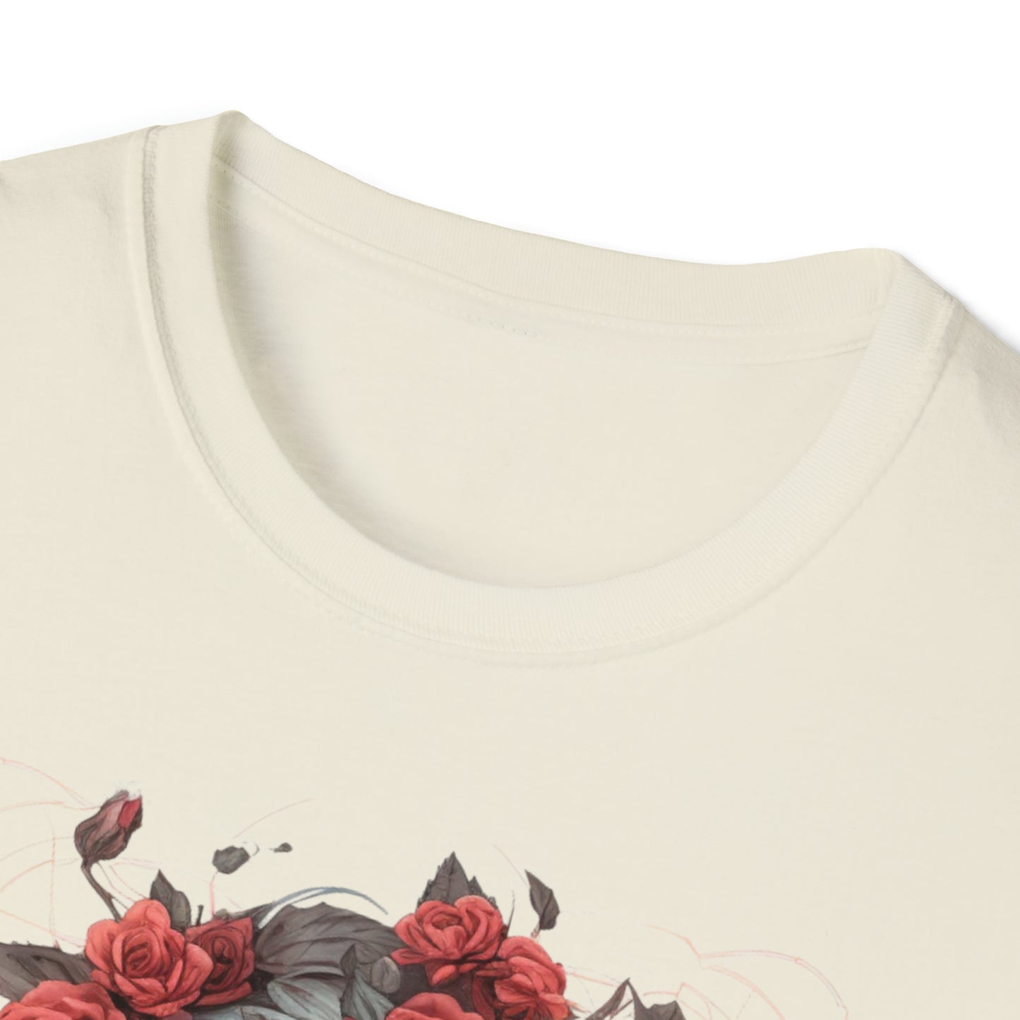 Mystical Fantasy Skeletal Fairy - Skulls and Roses, Skeletal Fairy, Skulls and Roses, Beautiful Woman Sculpture, Gothic Fantasy Art, T-Shirt