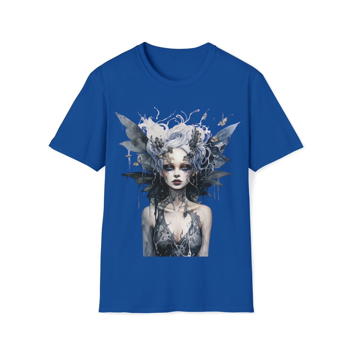 Horror Dark Fairies Watercolor Art Tee Shirt - Mystical Fantasy Fashion, Horror Fantasy,
