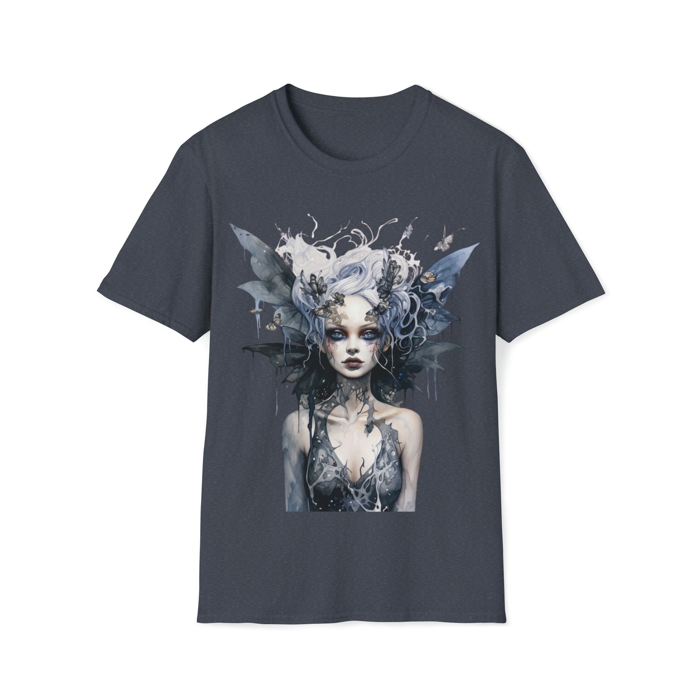 Horror Dark Fairies Watercolor Art Tee Shirt - Mystical Fantasy Fashion, Horror Fantasy,