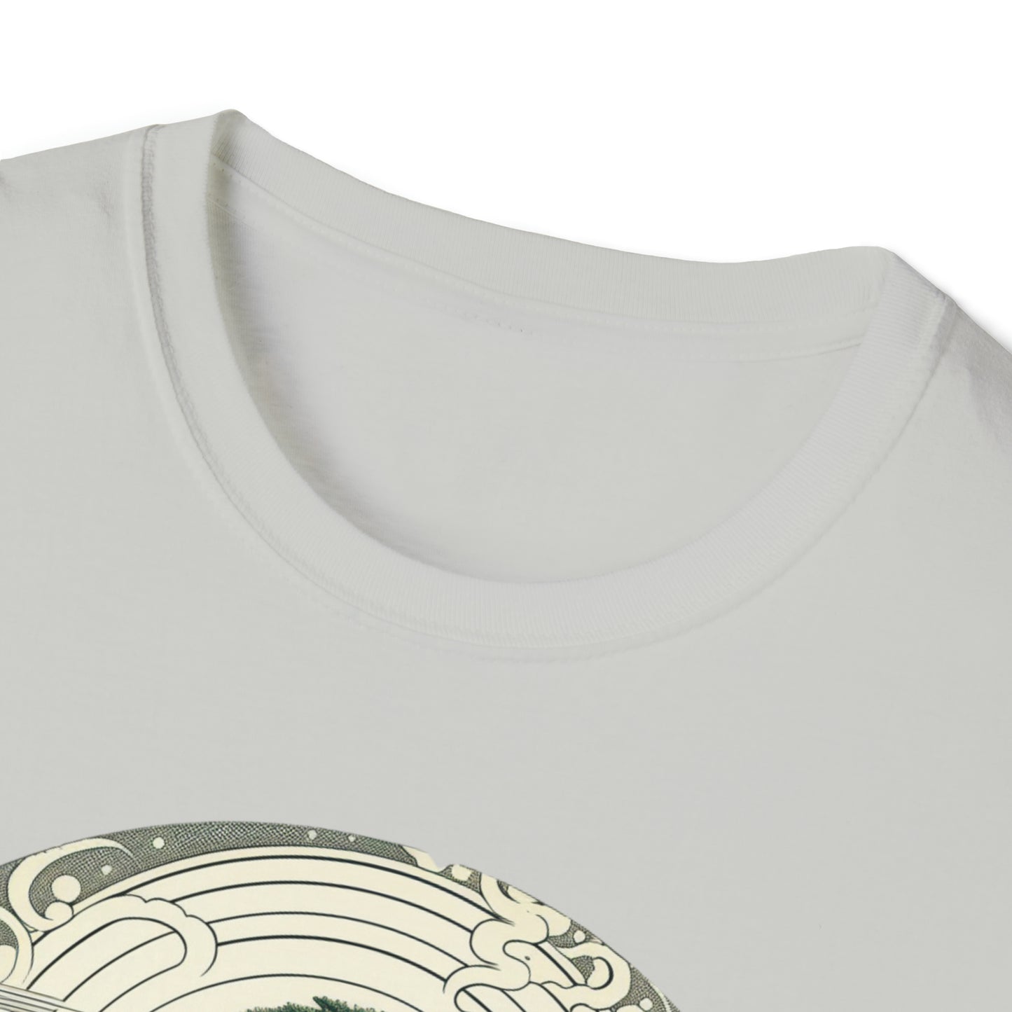 Green Zen Garden Tee Shirt, Meditate by the Serene Pond, Green Zen Garden Tee, Meditation Pond Shirt, Serene Nature Tee, Mindfulness Apparel