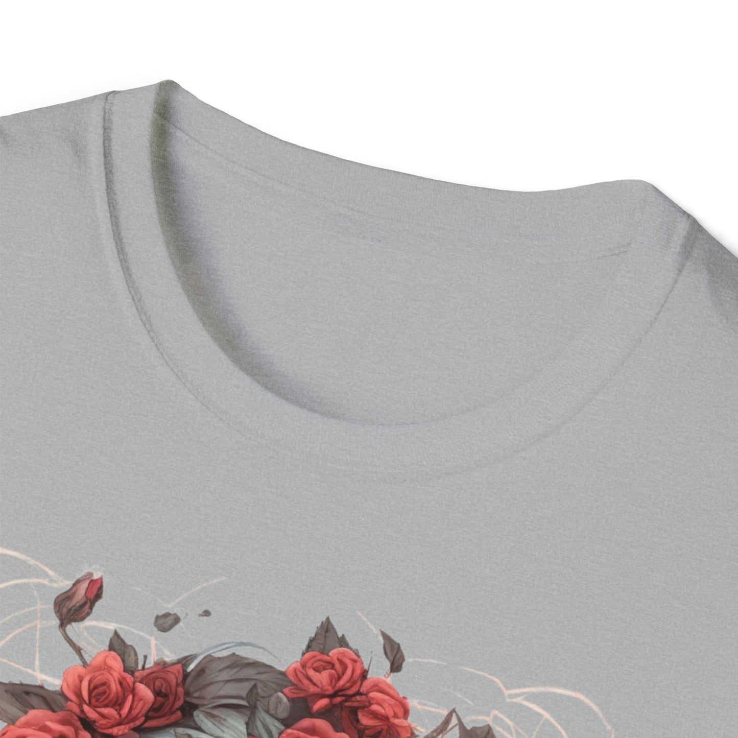 Mystical Fantasy Skeletal Fairy - Skulls and Roses, Skeletal Fairy, Skulls and Roses, Beautiful Woman Sculpture, Gothic Fantasy Art, T-Shirt