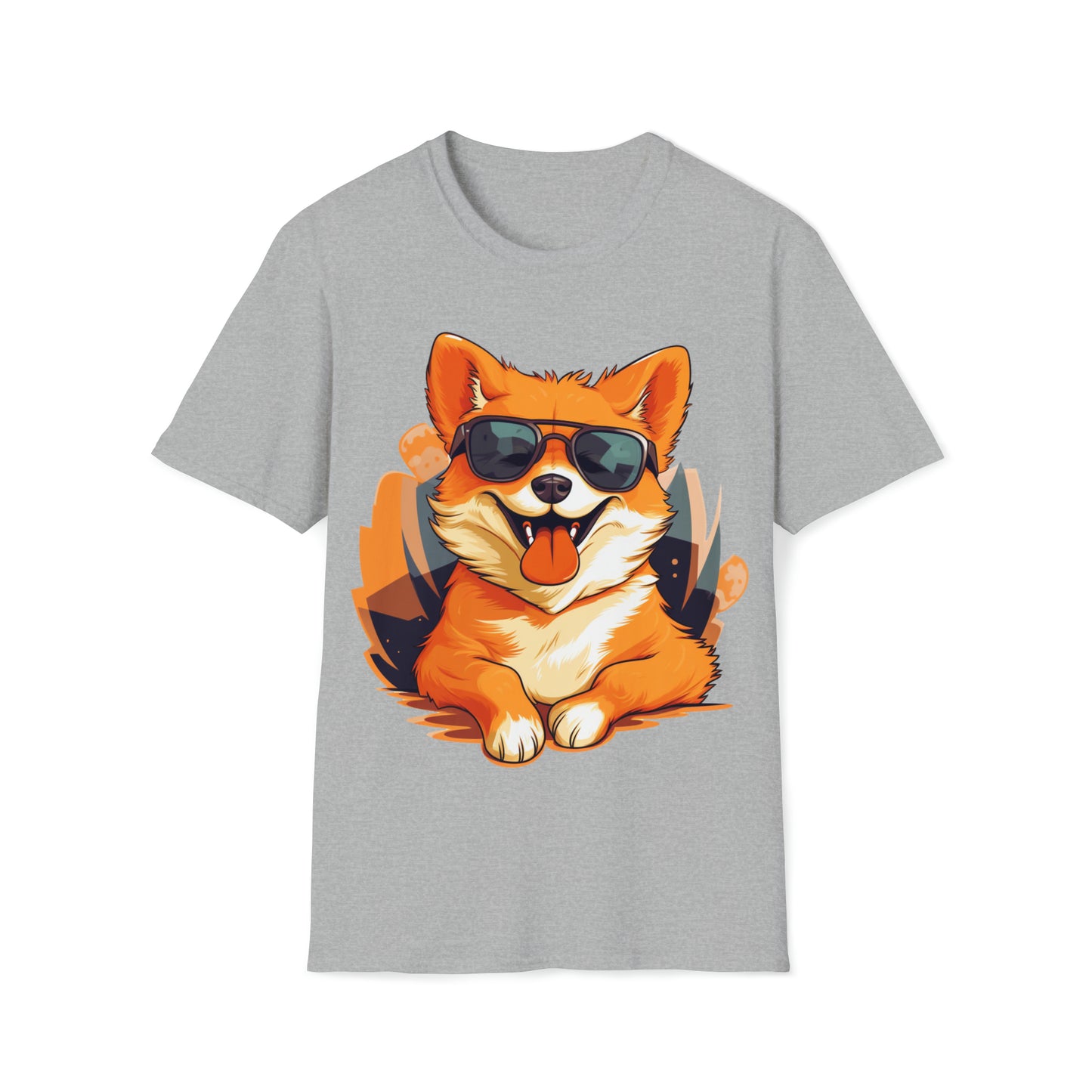 Happy Pup with Sunglasses T-Shirt - Fun and Lively Dog Apparel