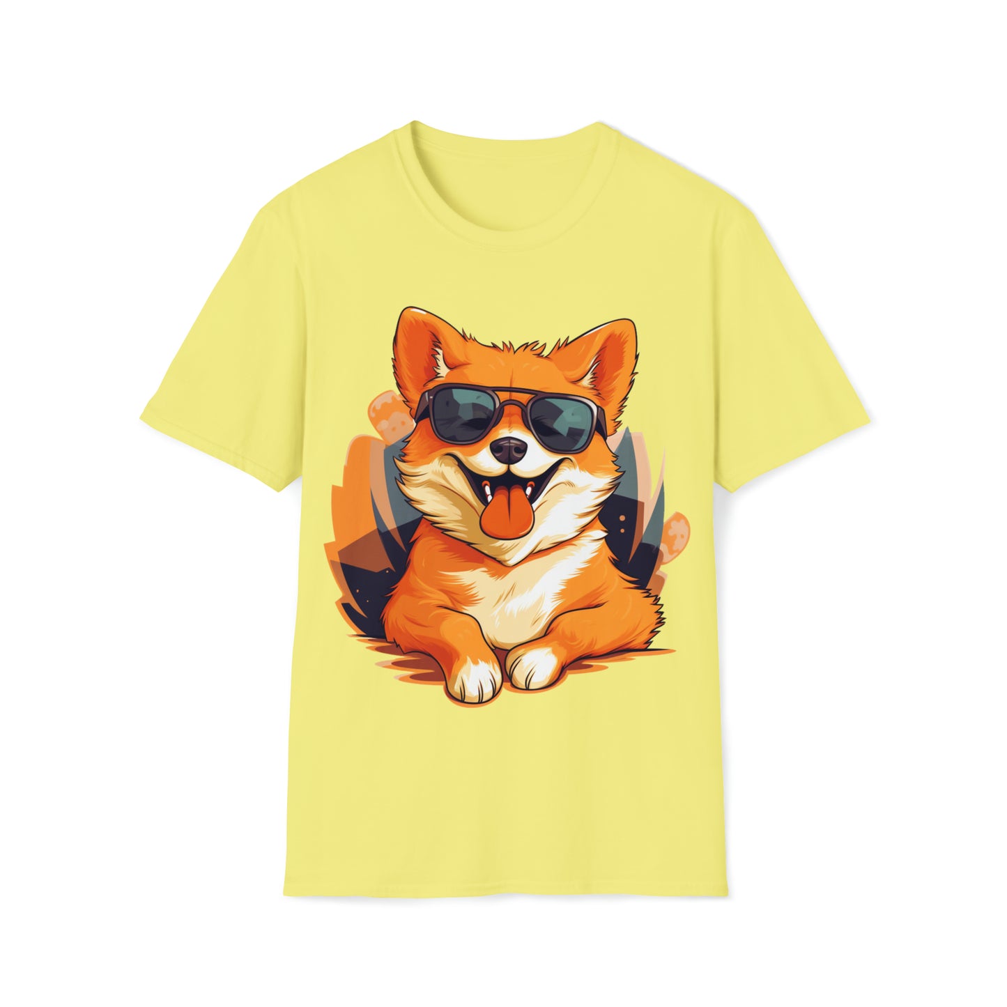 Happy Pup with Sunglasses T-Shirt - Fun and Lively Dog Apparel