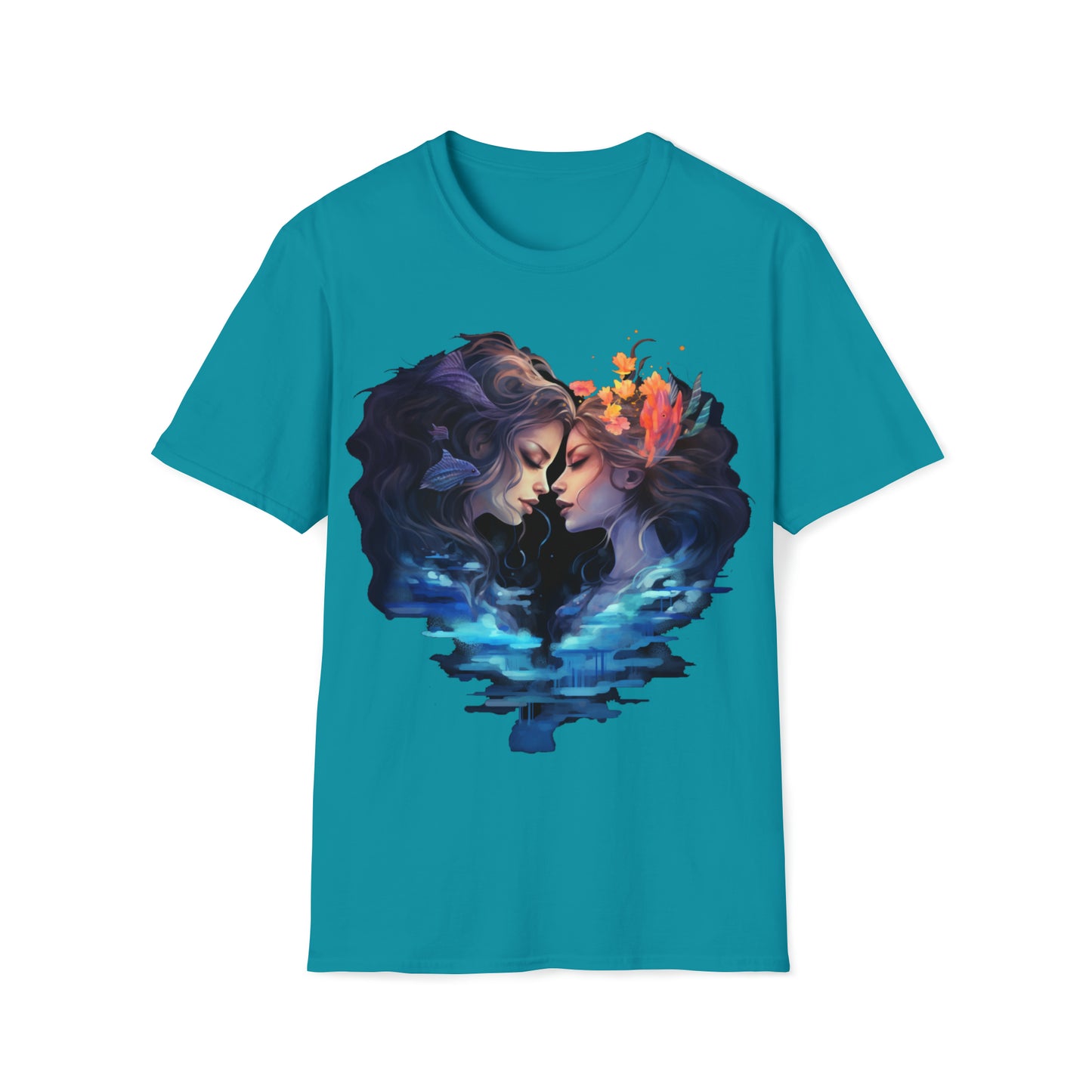 Mermaid Love Tee Shirt - Dive into the Sea of Romance!