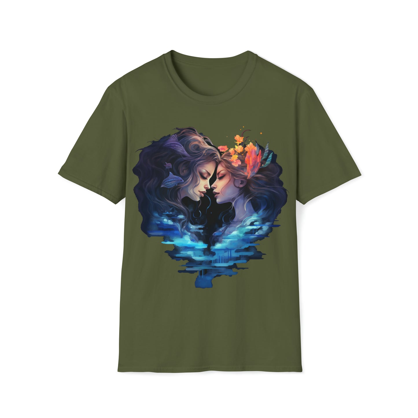 Mermaid Love Tee Shirt - Dive into the Sea of Romance!