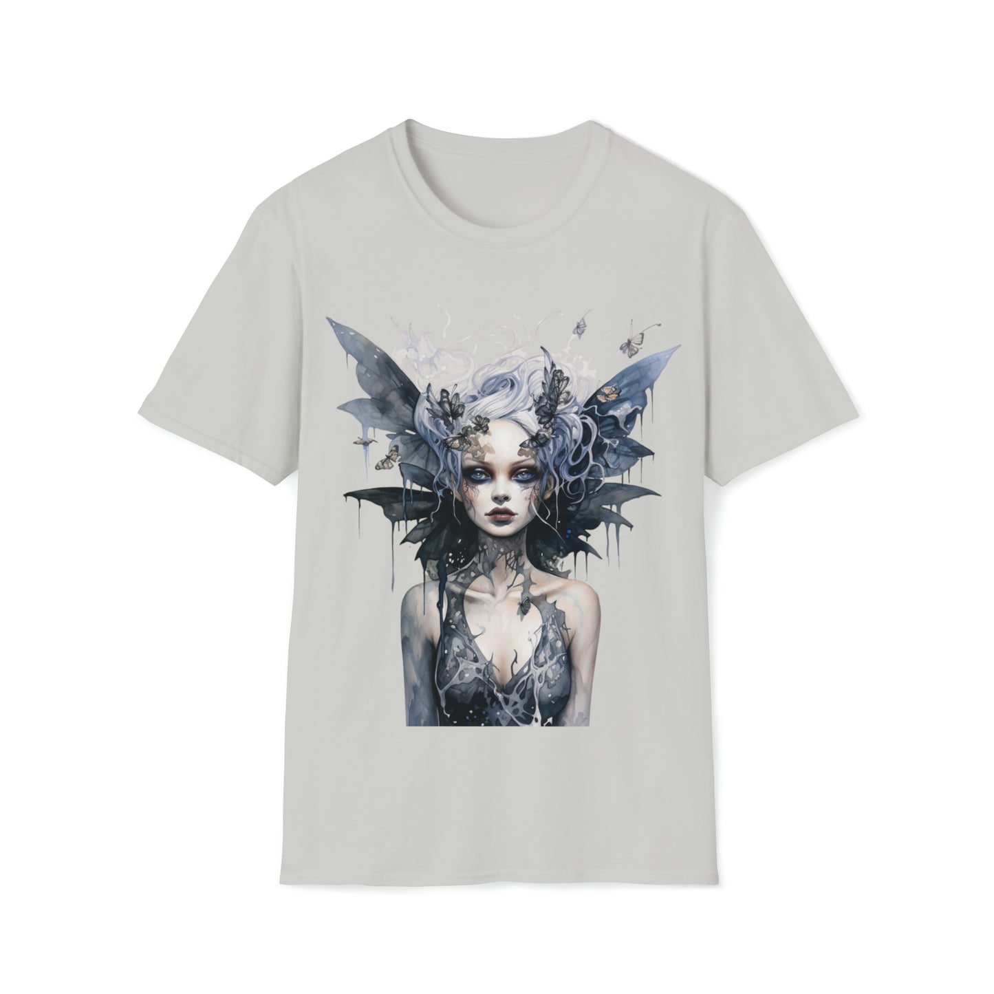 Horror Dark Fairies Watercolor Art Tee Shirt - Mystical Fantasy Fashion, Horror Fantasy,
