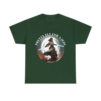 Pretty Fly for a Jedi Tee Shirt - Perfect Gift for Sci-Fi Fans Unisex Heavy Cotton Tee