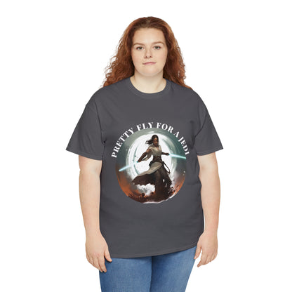 Pretty Fly for a Jedi Tee Shirt - Perfect Gift for Sci-Fi Fans Unisex Heavy Cotton Tee