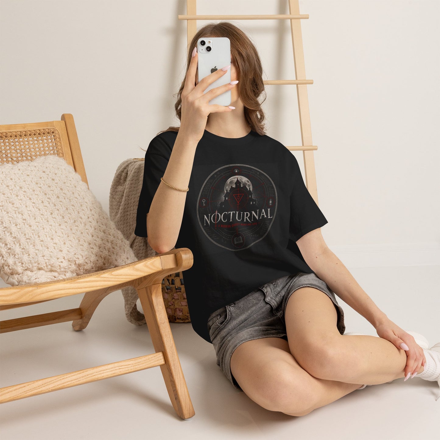 Nocturnal Graphic Tee — Modern Ghost Hunting RPG