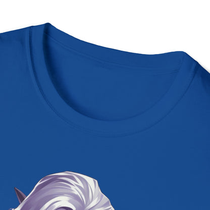 Enchanting Gothic Female Drow Elf - Dark Hair, Purple Eyes T-Shirt, Gothic Female Drow Elf, Dark Hair, Purple Eyes, Gift for her,
