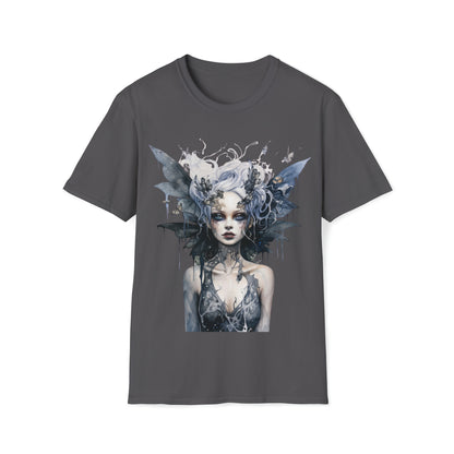 Horror Dark Fairies Watercolor Art Tee Shirt - Mystical Fantasy Fashion, Horror Fantasy,
