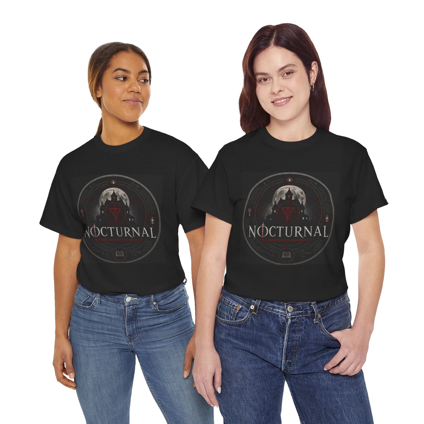 Nocturnal Graphic Tee — Modern Ghost Hunting RPG