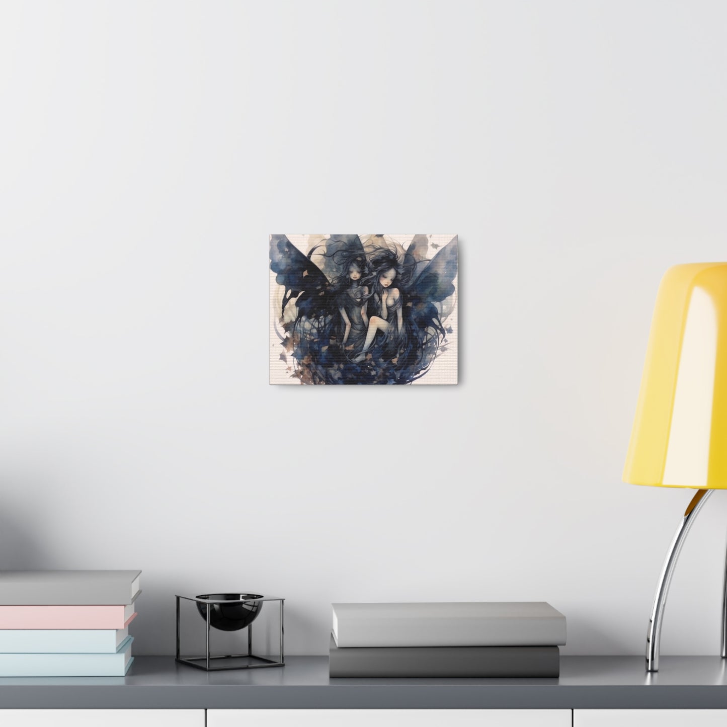 Dark Fairies Watercolor art Canvas Gallery Wraps