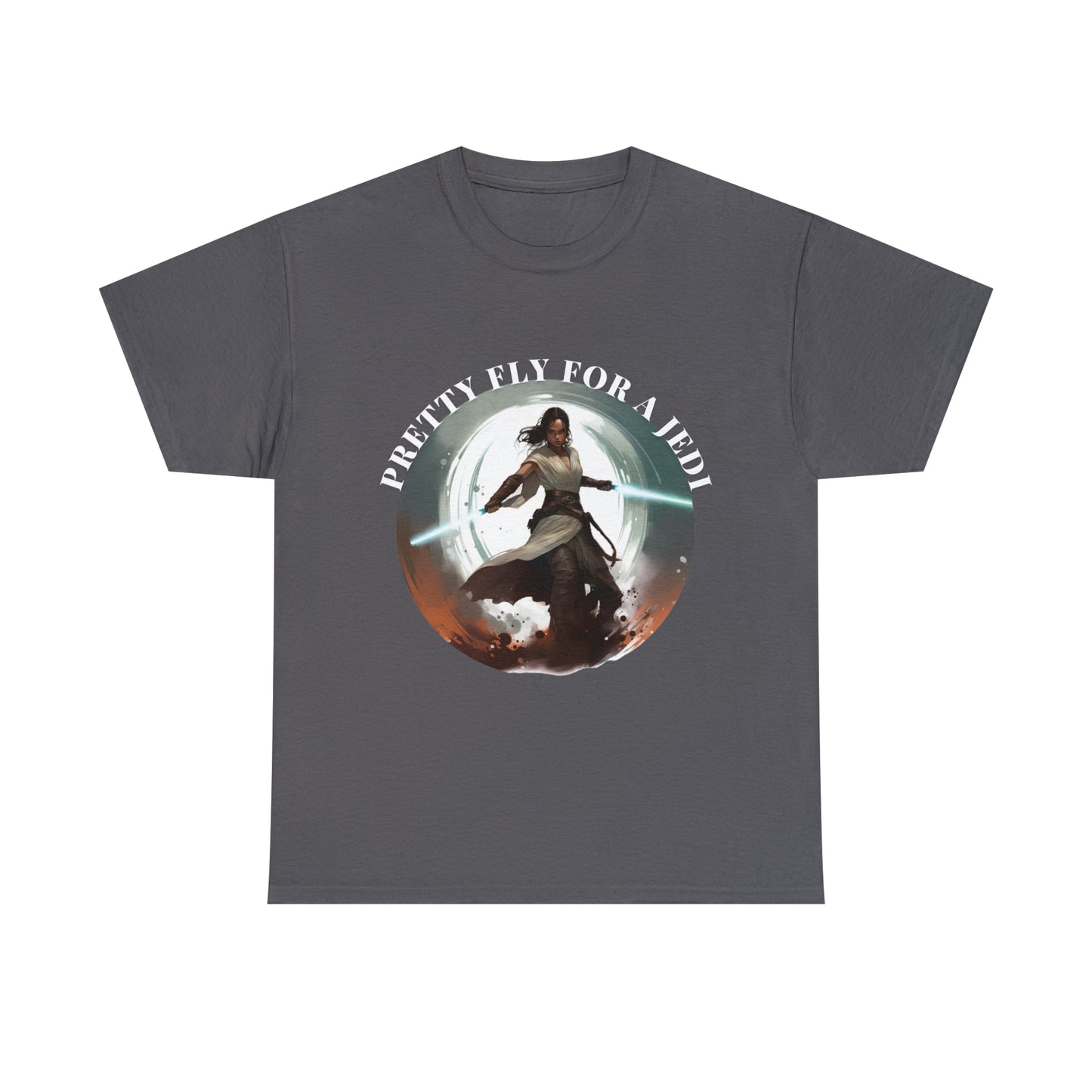Pretty Fly for a Jedi Tee Shirt - Perfect Gift for Sci-Fi Fans Unisex Heavy Cotton Tee