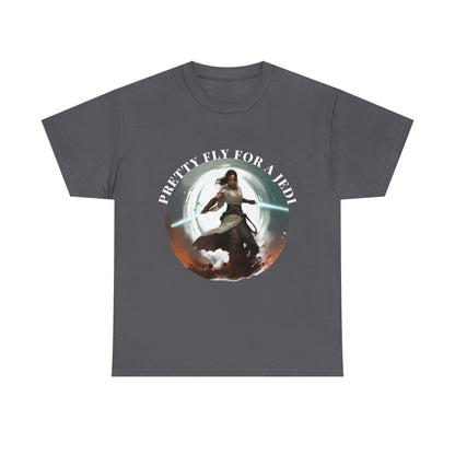 Pretty Fly for a Jedi Tee Shirt - Perfect Gift for Sci-Fi Fans Unisex Heavy Cotton Tee