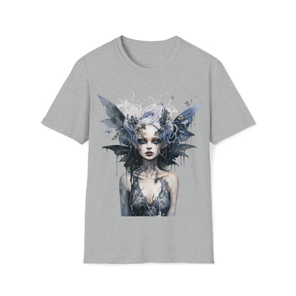 Horror Dark Fairies Watercolor Art Tee Shirt - Mystical Fantasy Fashion, Horror Fantasy,