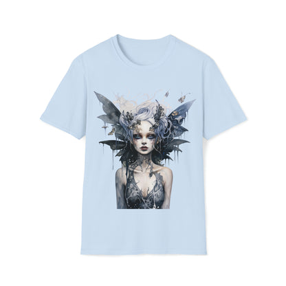 Horror Dark Fairies Watercolor Art Tee Shirt - Mystical Fantasy Fashion, Horror Fantasy,