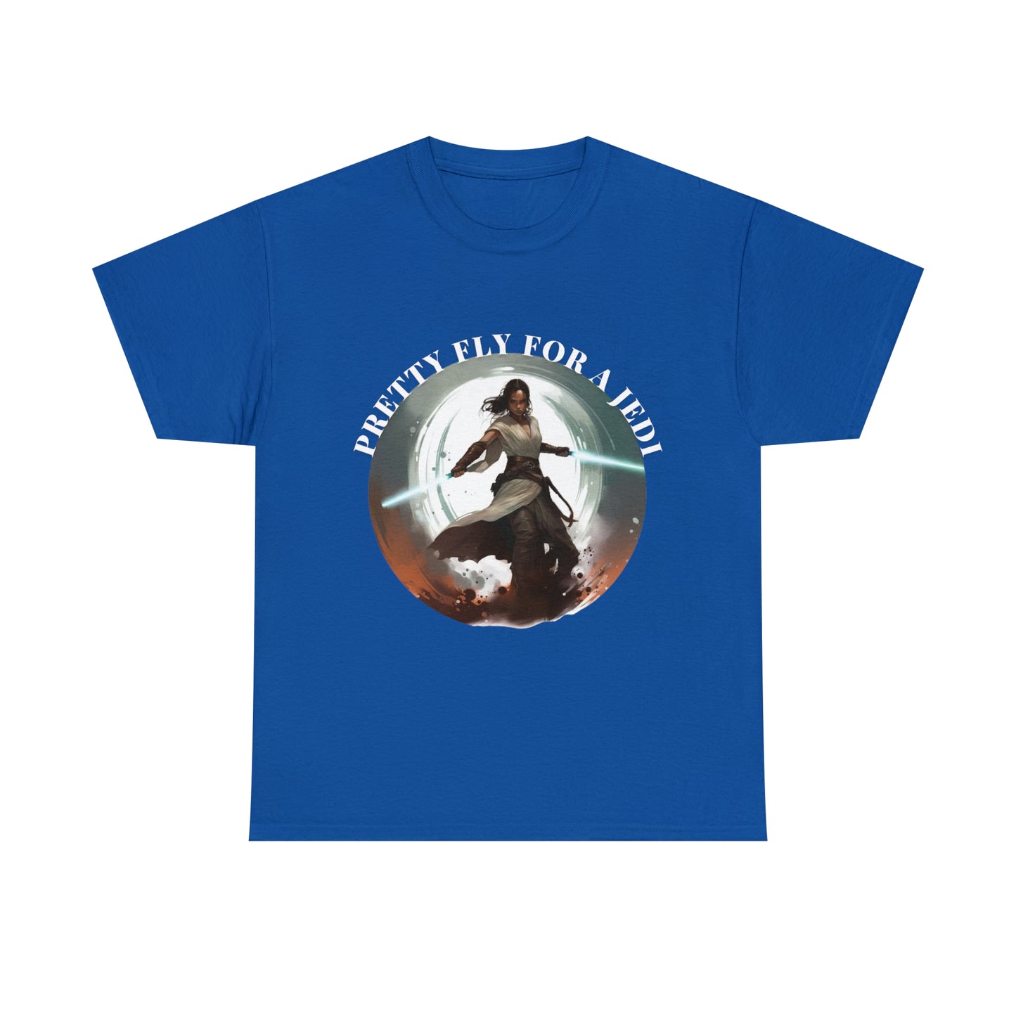 Pretty Fly for a Jedi Tee Shirt - Perfect Gift for Sci-Fi Fans Unisex Heavy Cotton Tee