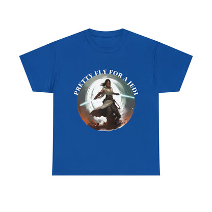 Pretty Fly for a Jedi Tee Shirt - Perfect Gift for Sci-Fi Fans Unisex Heavy Cotton Tee