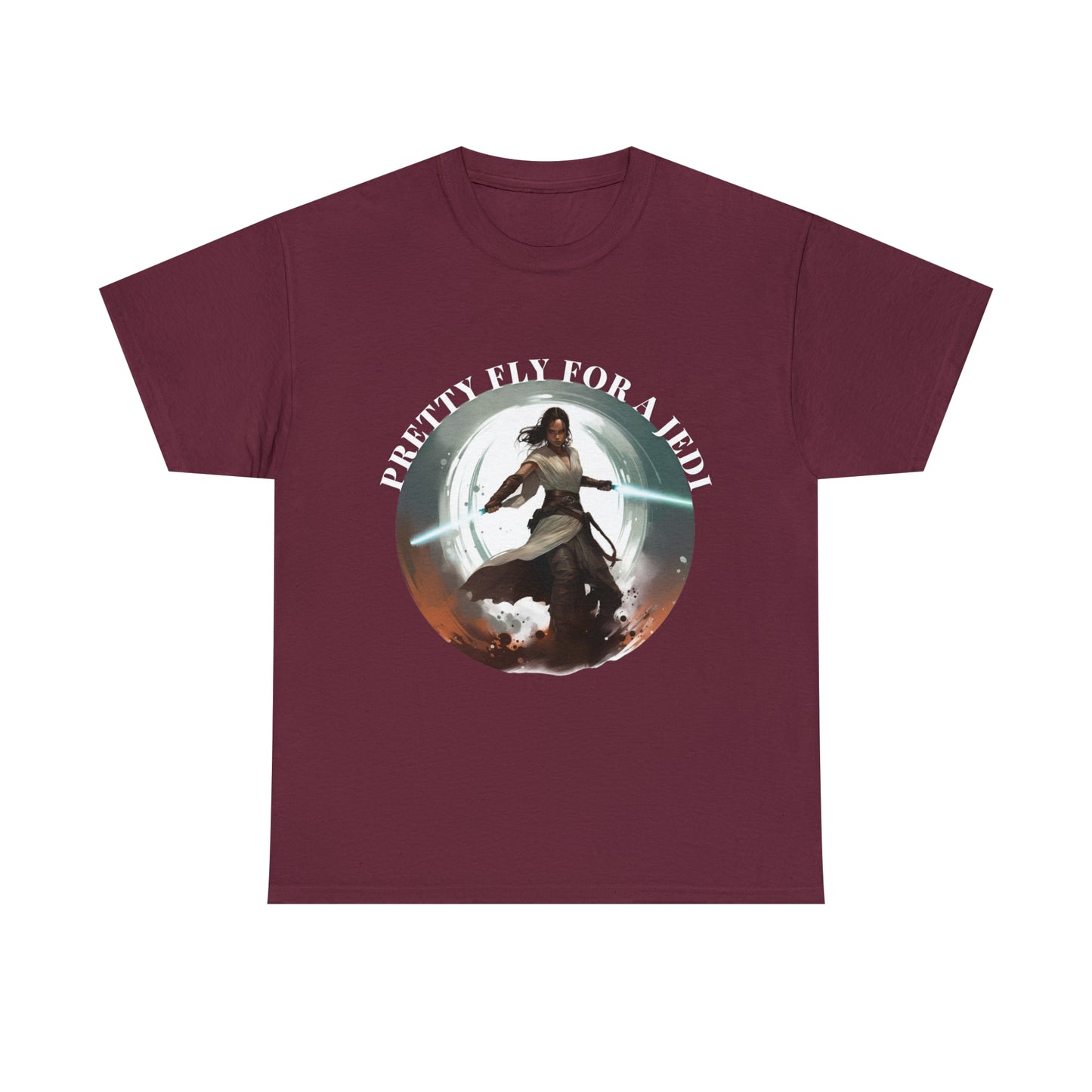 Pretty Fly for a Jedi Tee Shirt - Perfect Gift for Sci-Fi Fans Unisex Heavy Cotton Tee