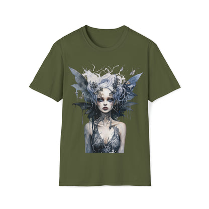 Horror Dark Fairies Watercolor Art Tee Shirt - Mystical Fantasy Fashion, Horror Fantasy,