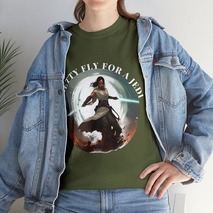 Pretty Fly for a Jedi Tee Shirt - Perfect Gift for Sci-Fi Fans Unisex Heavy Cotton Tee