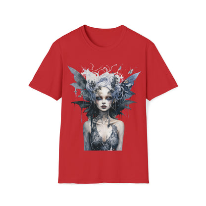 Horror Dark Fairies Watercolor Art Tee Shirt - Mystical Fantasy Fashion, Horror Fantasy,