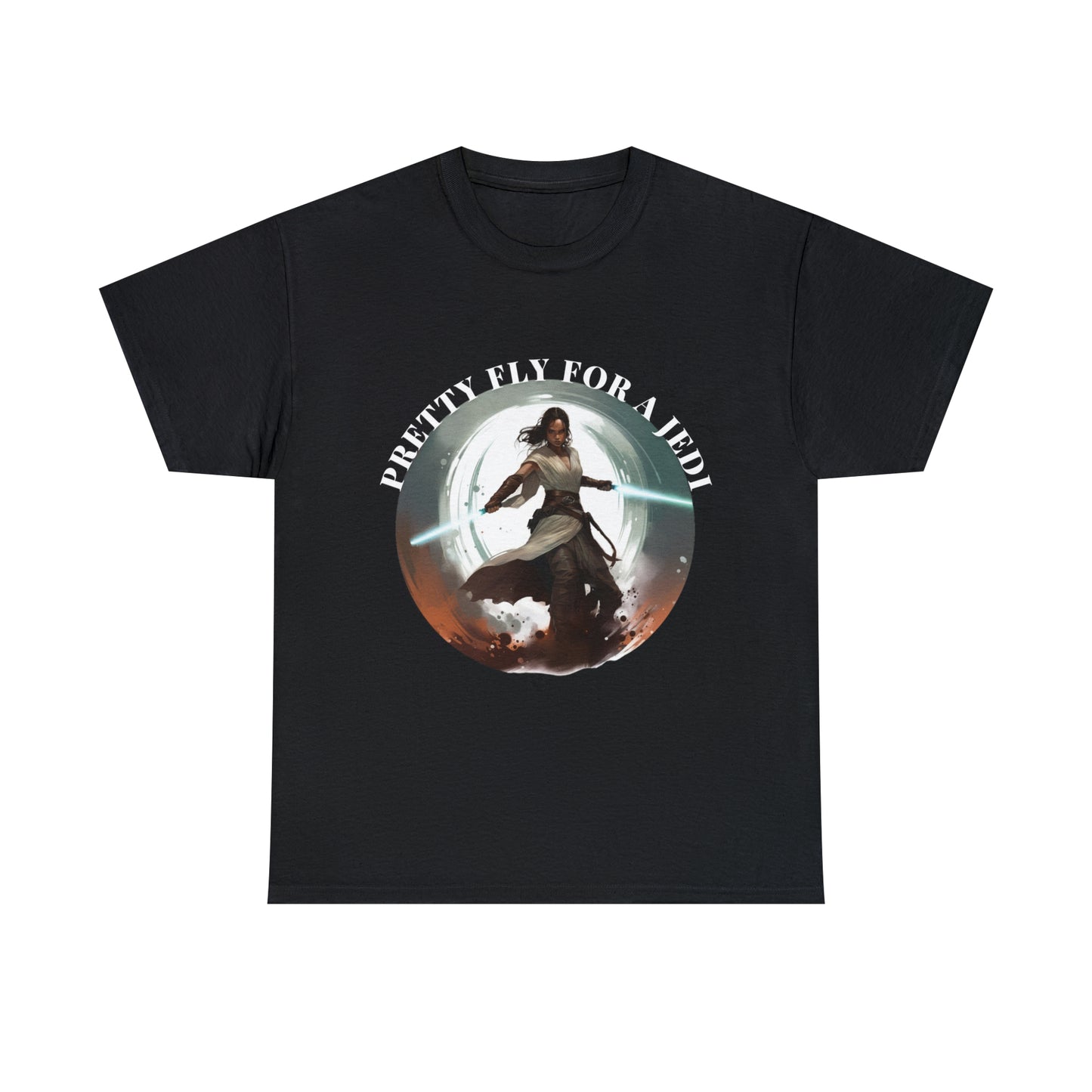 Pretty Fly for a Jedi Tee Shirt - Perfect Gift for Sci-Fi Fans Unisex Heavy Cotton Tee