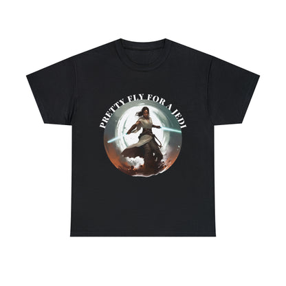 Pretty Fly for a Jedi Tee Shirt - Perfect Gift for Sci-Fi Fans Unisex Heavy Cotton Tee
