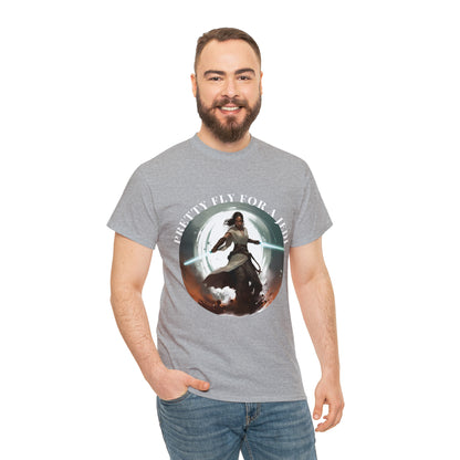 Pretty Fly for a Jedi Tee Shirt - Perfect Gift for Sci-Fi Fans Unisex Heavy Cotton Tee