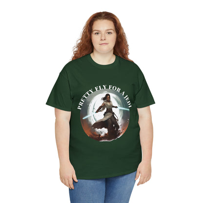 Pretty Fly for a Jedi Tee Shirt - Perfect Gift for Sci-Fi Fans Unisex Heavy Cotton Tee